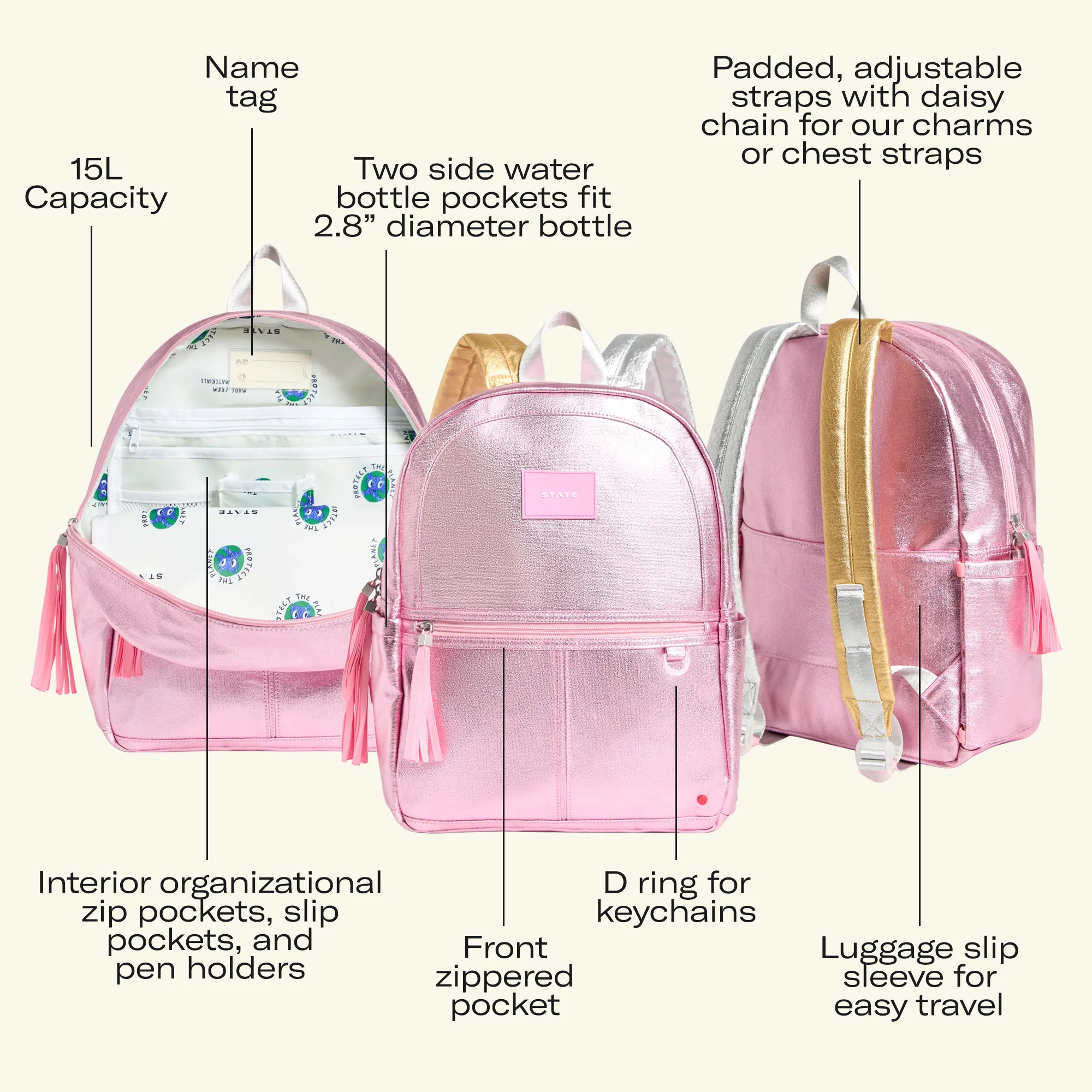 Kane Double Pocket Backpack - Image 7