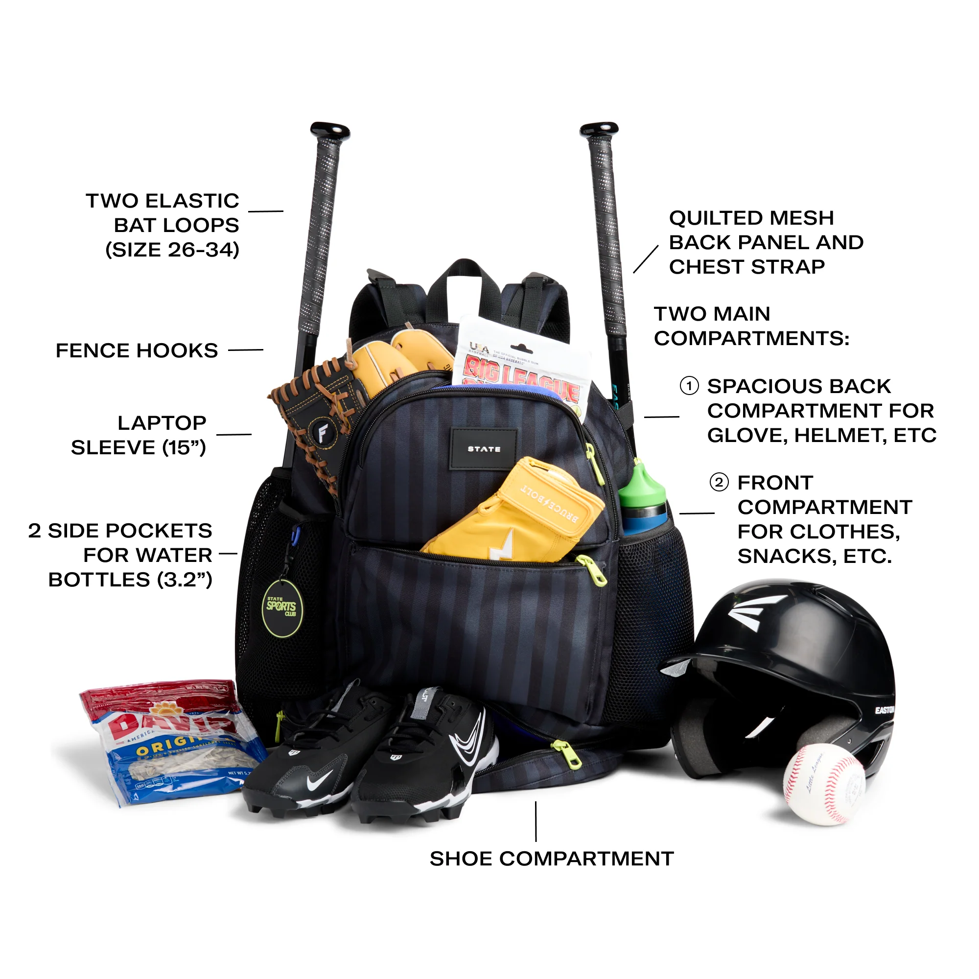 Shea Baseball Backpack - Image 2